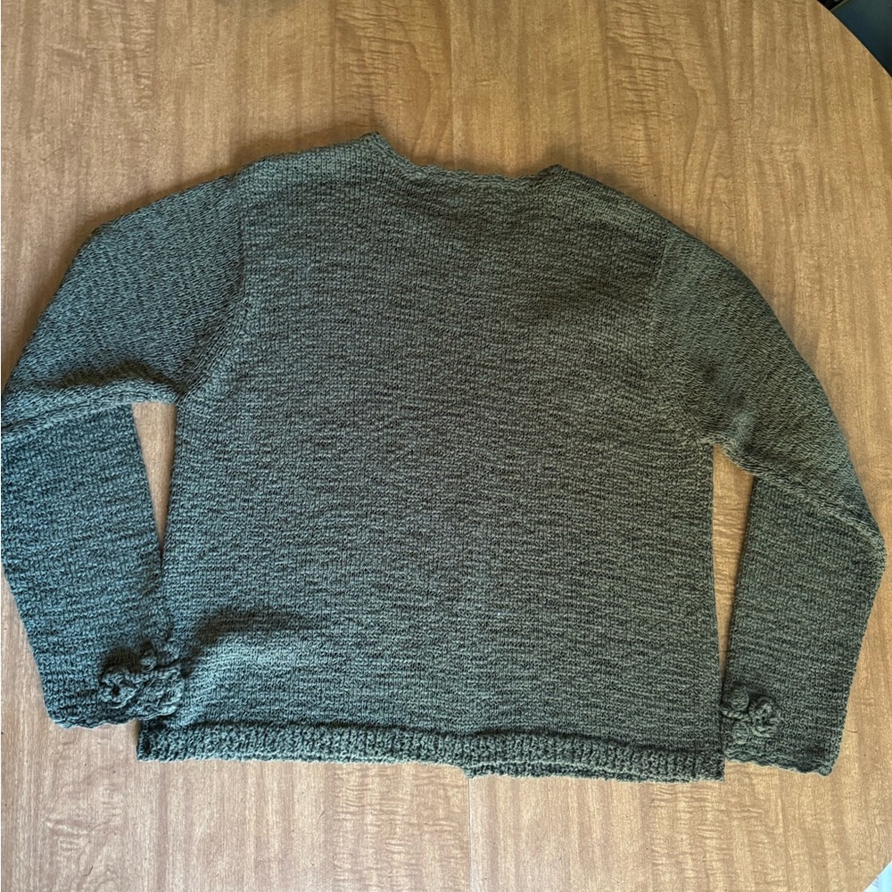 Coldwater Creek Cardigan Women’s Size Large Green Knit - Picture 7 of 10